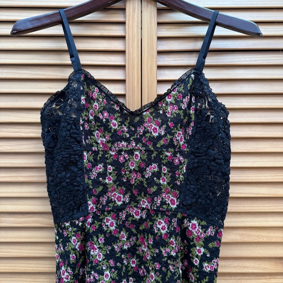 Free People Floral Lace Slip Dress size small - Picture 3 of 6